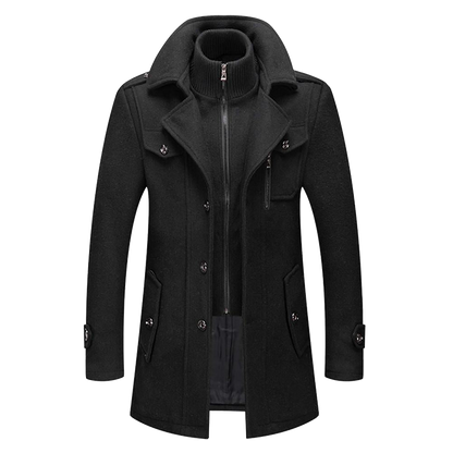 Cappotto Uomo Manica Lunga Giacca Stagionale Autunno Inverno