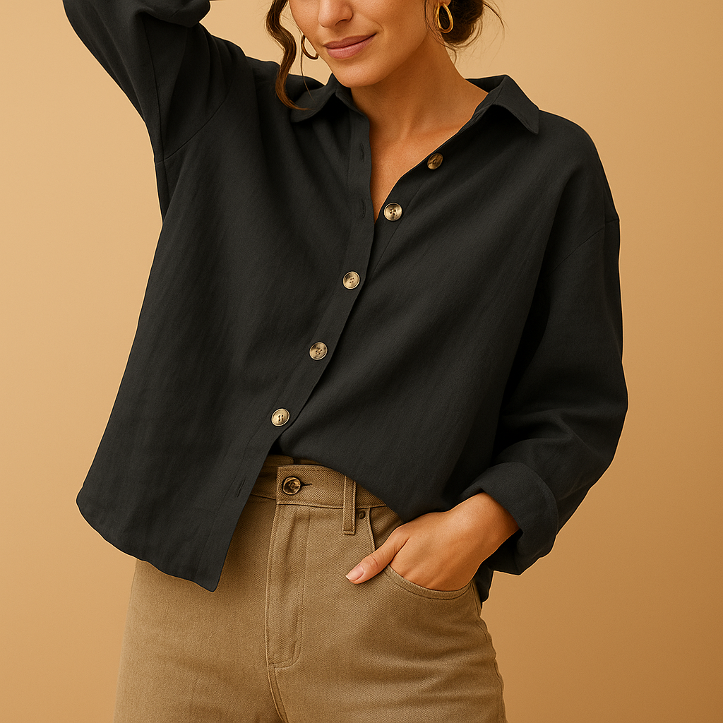 Camicetta Donna Cotone Casual Vestibilità Regular - Vesarelli
