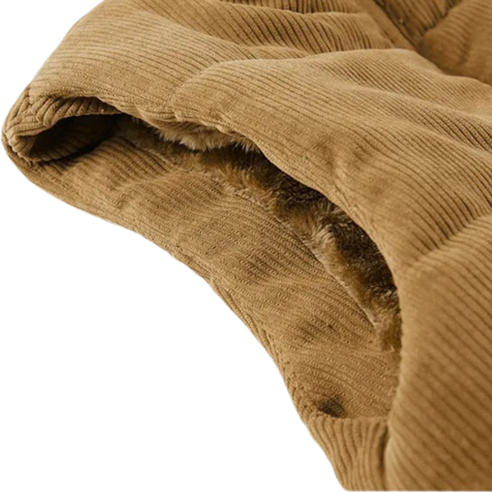 Gilet Uomo in Velluto a Coste Casual Caldo Invernale