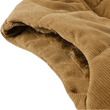 Gilet Uomo in Velluto a Coste Casual Caldo Invernale