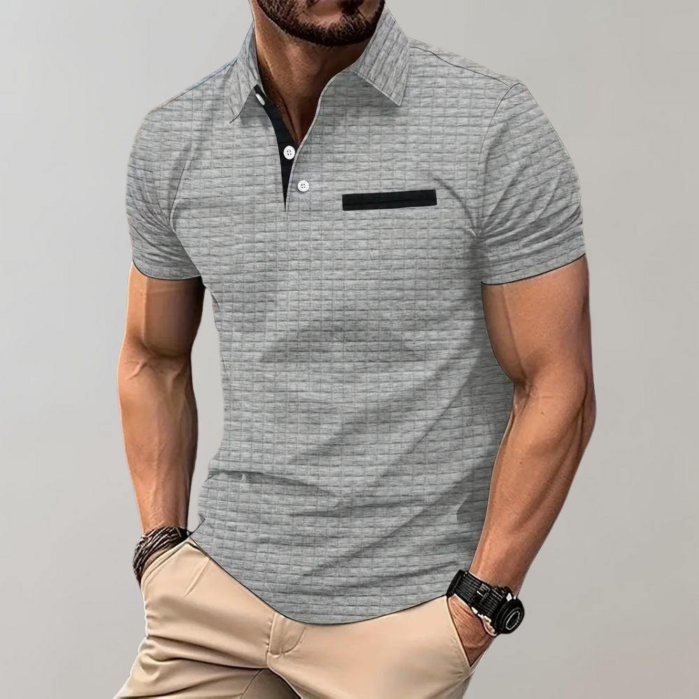 Polo Uomo Tessuto a Nido dApe Vestibilità Regular