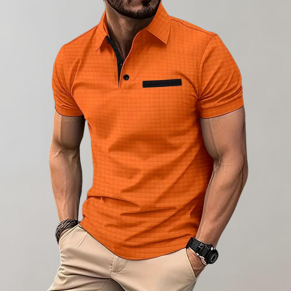 Polo Uomo Tessuto a Nido dApe Vestibilità Regular
