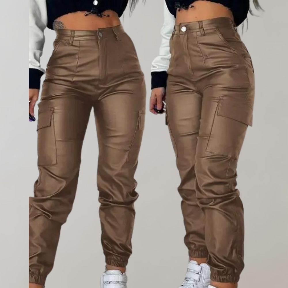 Pantaloni Cargo Donna Comodi con Tasche Multiple