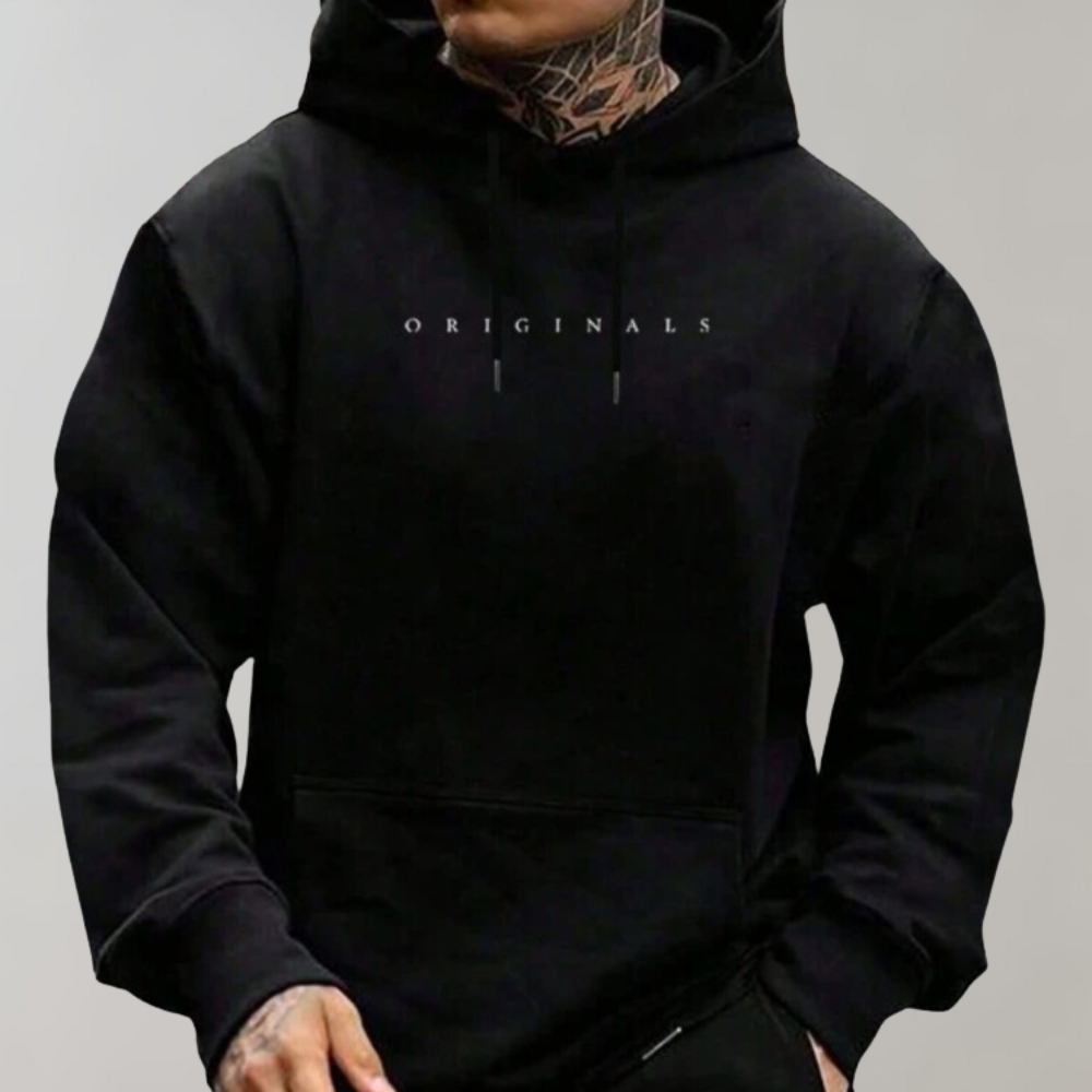 Felpa Uomo Streetwear Cotone Casual Vestibilità Ampia