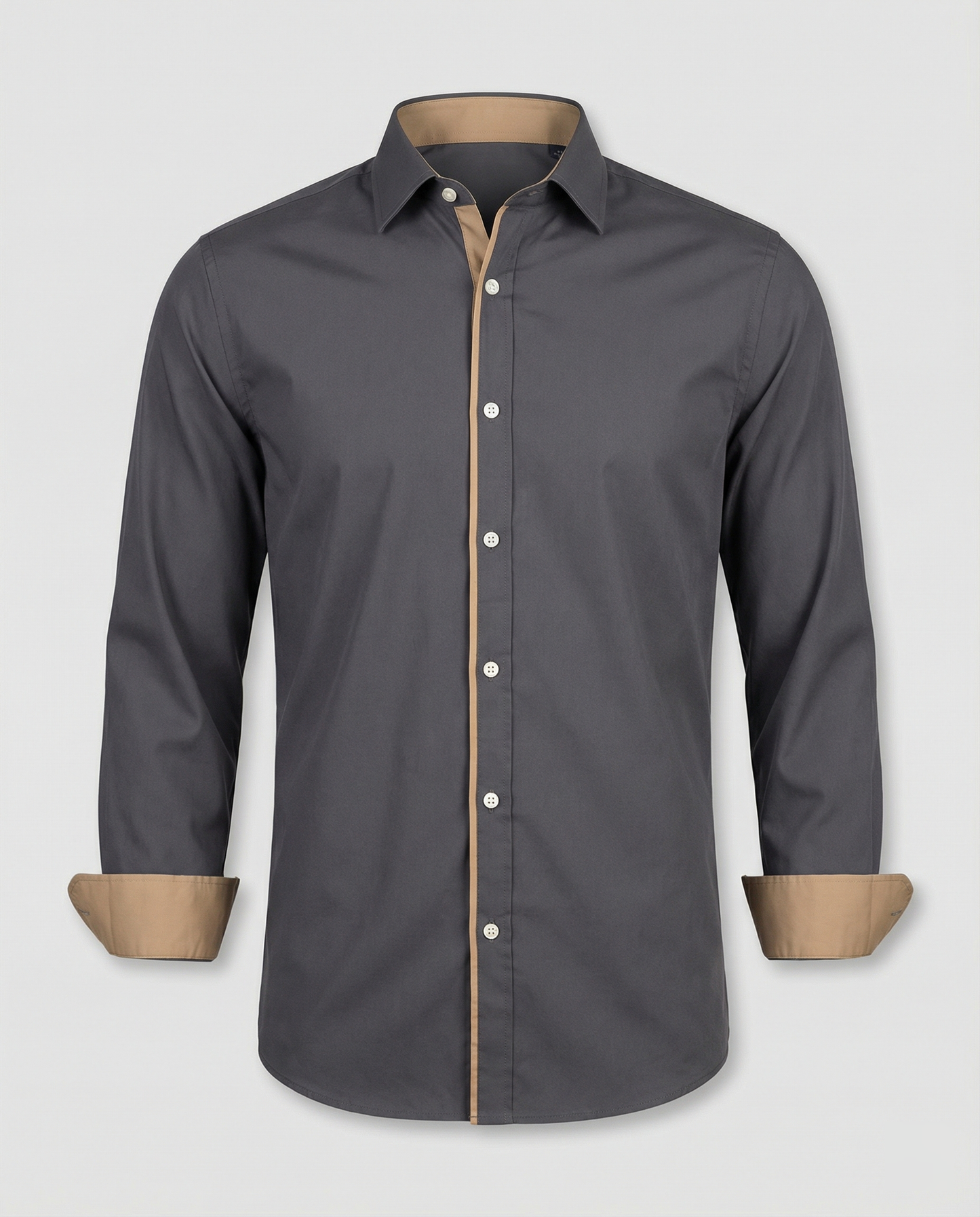 Camicia Uomo Classica Manica Lunga Autunnale