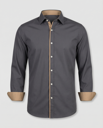 Camicia Uomo Classica Manica Lunga Autunnale