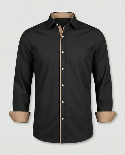 Camicia Uomo Classica Manica Lunga Autunnale