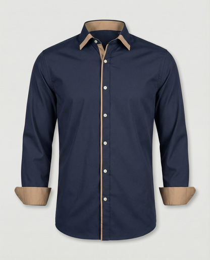 Camicia Uomo Classica Manica Lunga Autunnale