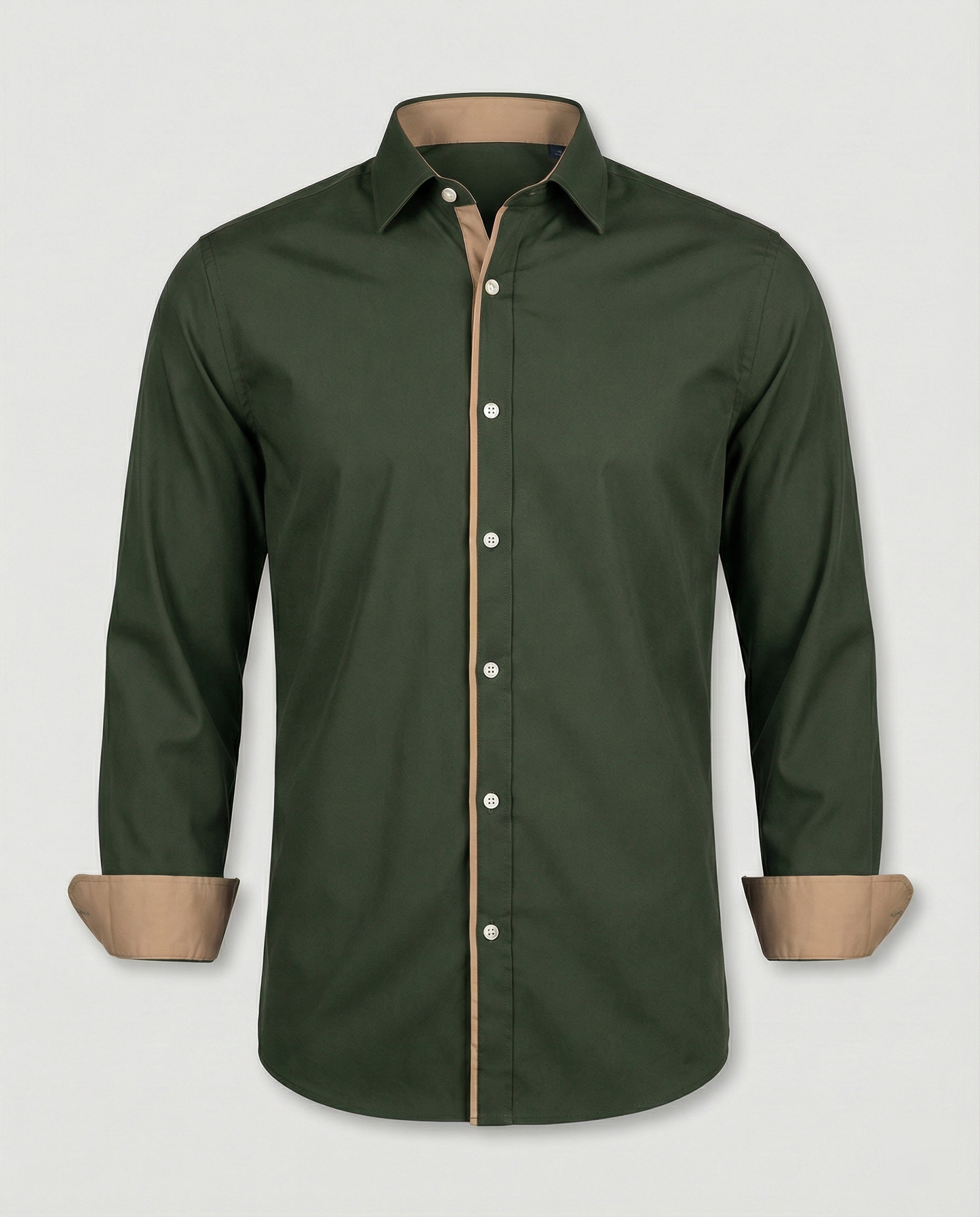 Camicia Uomo Classica Manica Lunga Autunnale