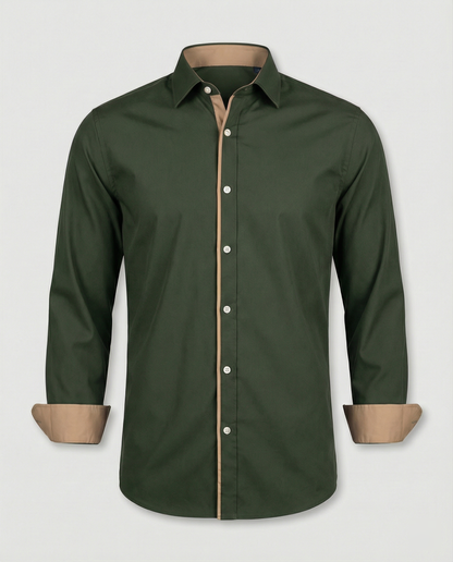 Camicia Uomo Classica Manica Lunga Autunnale