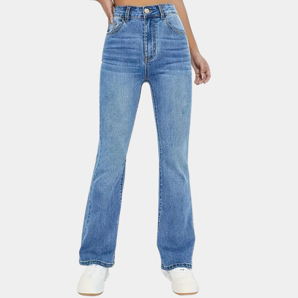 Jeans Donna Taglio Flare Vita Alta