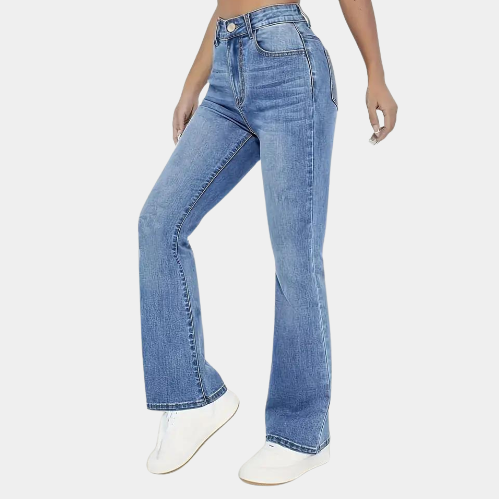 Jeans Donna Taglio Flare Vita Alta - Brentozzi
