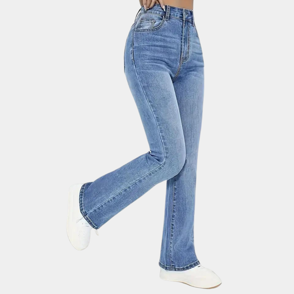 Jeans Donna Taglio Flare Vita Alta
