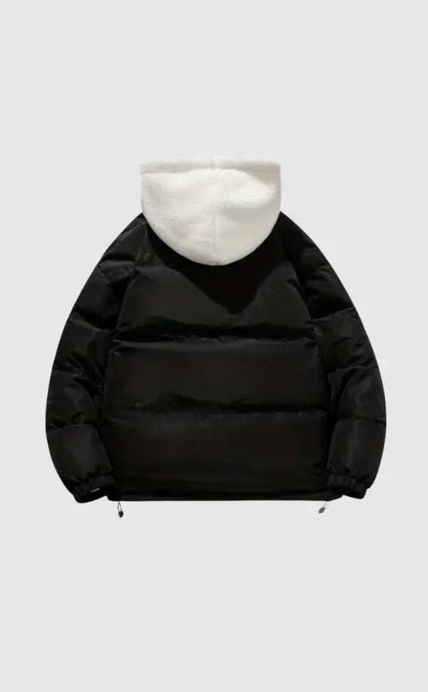 Giacca Uomo Imbottita Piuma con Chiusura Zip Calda