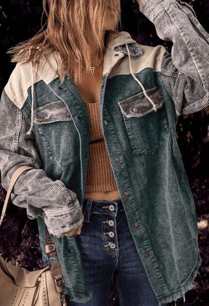 Giacca Donna Stile Retrò con Tasche Funzionali