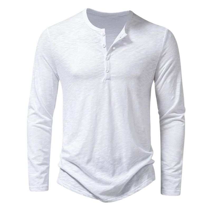 Maglia Uomo Manica Lunga Tessuto Morbido Vestibilità Comoda