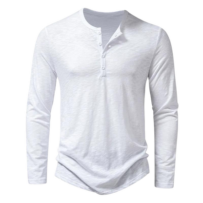 Maglia Uomo Manica Lunga Tessuto Morbido Vestibilità Comoda