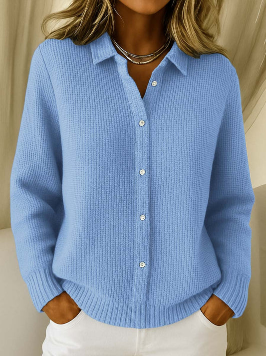 Cardigan Donna Maglia Bottoni Manica Lunga - Vesarelli