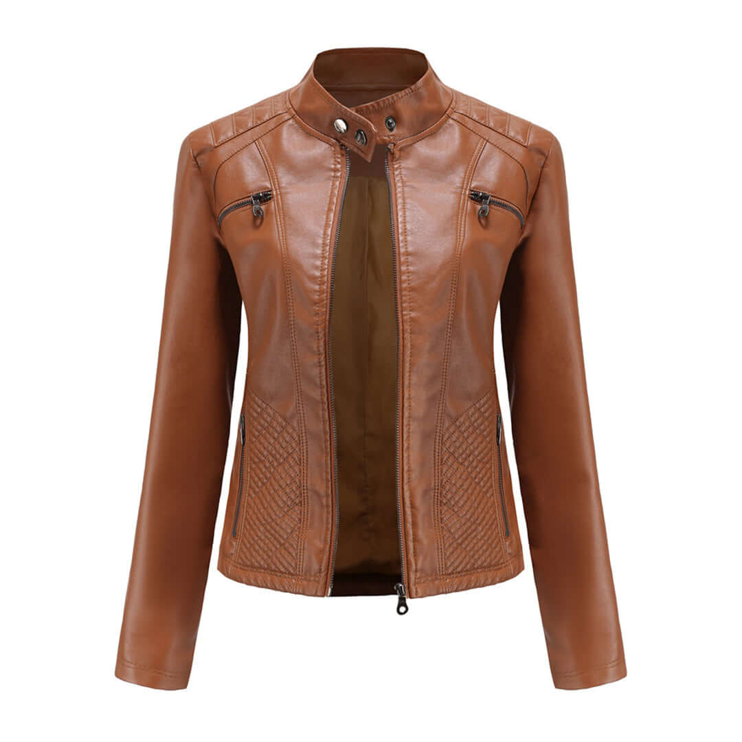 Giacca Donna in Pelle Stile Elegante Classico