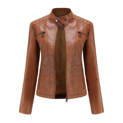 Giacca Donna in Pelle Stile Elegante Classico