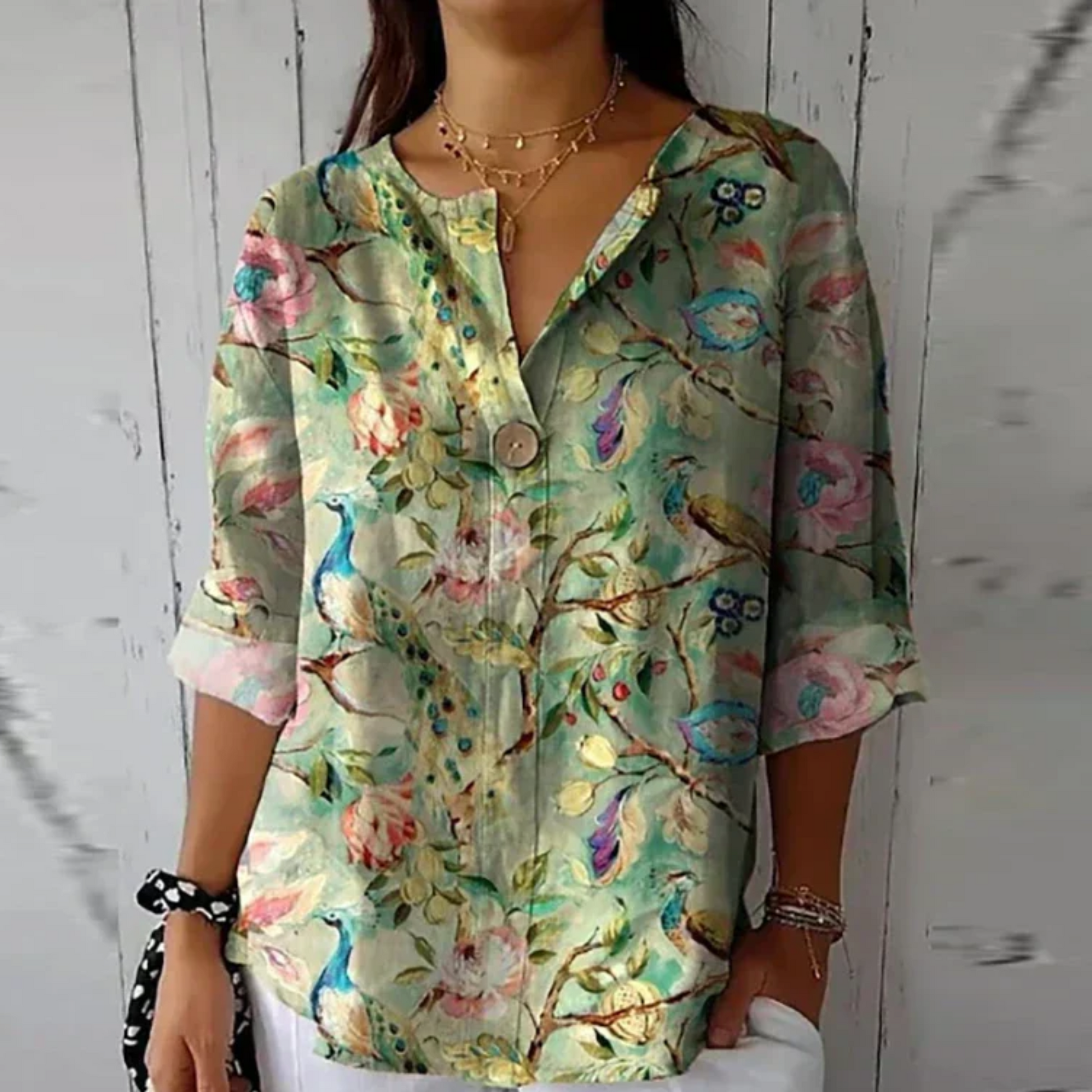 Camicetta Donna Elegante Con Stampa Floreale - Camicie Donna Versatili Per Ogni Occasione 6