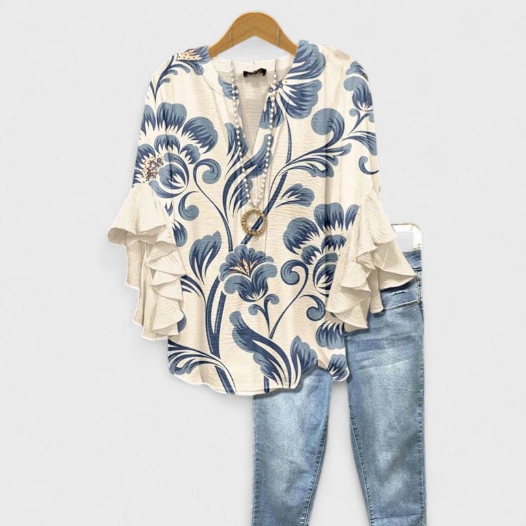 Camicetta Donna Leggera Tessuto Morbido Stile Casual - Vesarelli