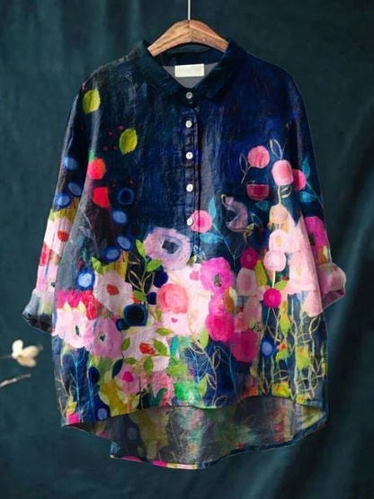 Camicetta Elegante Floreale Donna - Camicie Donna Versatili per Ogni Occasione, Stile Chic e Comfort Quotidiano 5