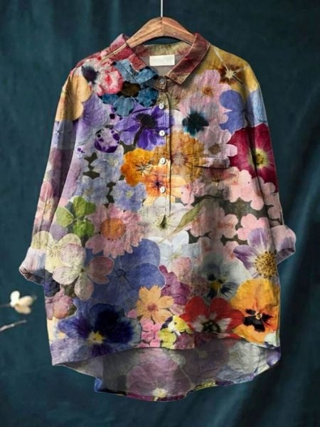 Camicetta Elegante Floreale Donna - Camicie Donna Versatili per Ogni Occasione, Stile Chic e Comfort Quotidiano 8