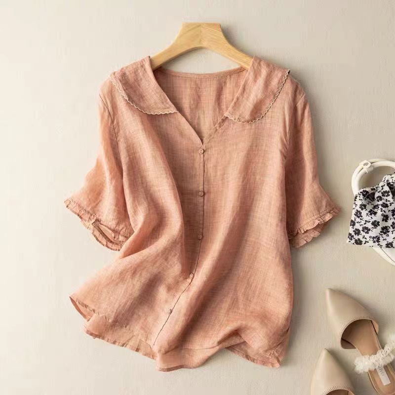 Camicetta Vintage Femminile con Dettagli Eleganti per Look Casual e Versatili 1