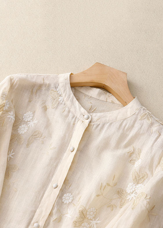 Camicia Donna Elegante con Ricami Floreali - Camicette Versatili per Ogni Occasione 2