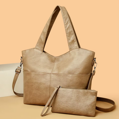 Borsa Donna Strutturata Doppio Scomparto Tracolla Regolabile