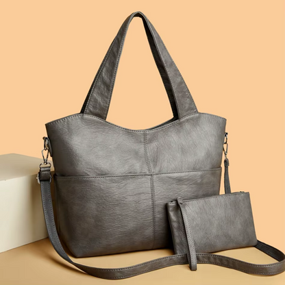 Borsa Donna Strutturata Doppio Scomparto Tracolla Regolabile