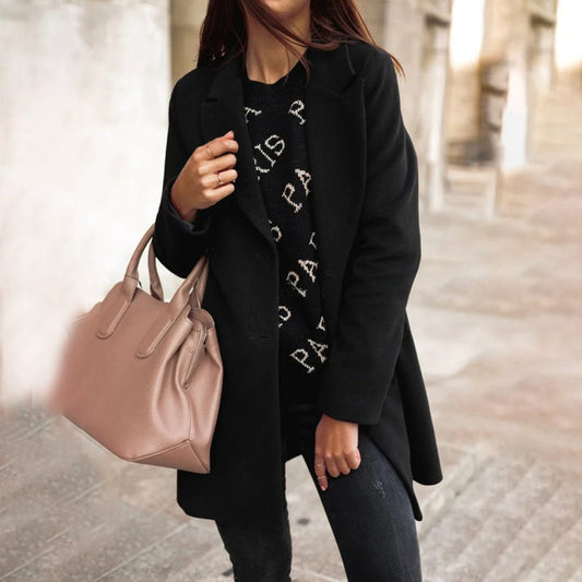 Cappotto Lungo Donna in Tessuto Elegante Vestibilità Comoda - Vesarelli