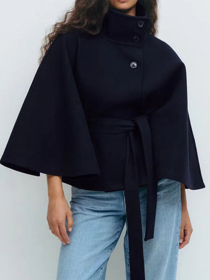Cappotto Mantella Donna Design Elegante Vestibilità Ampia - Vesarelli