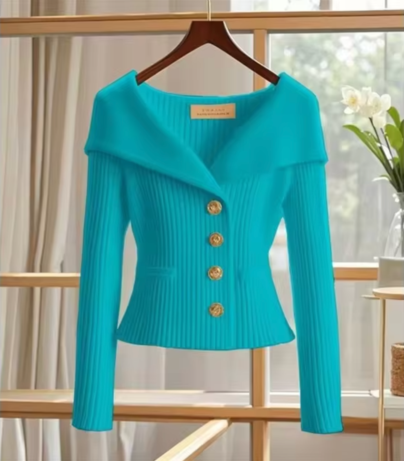 Caria | Cardigan Primaverile Donna Corto Lavorato a Maglia 6