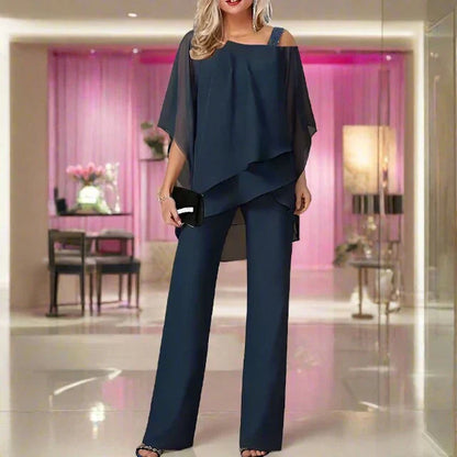 Completo Donna in Chiffon Elegante Vestibilità Classica
