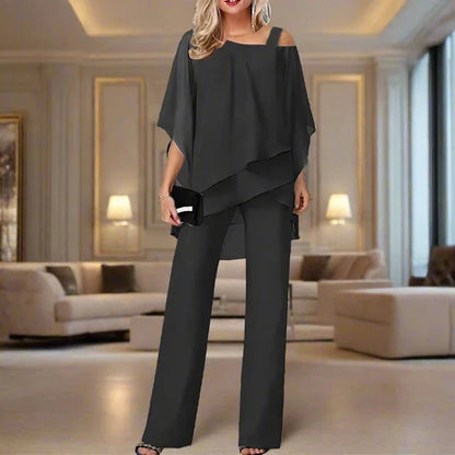 Tuta Donna Asimmetrica Elegante Taglio Slim - Brentozzi