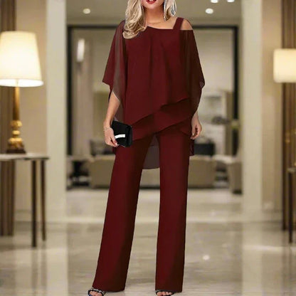Abito Donna in Chiffon Elegante Svasato
