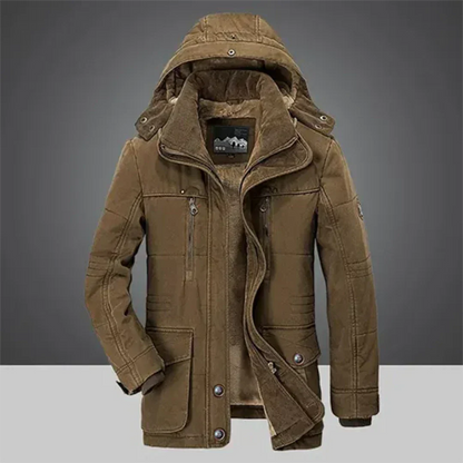 Giacca Invernale Uomo con Cappuccio e Imbottitura Isolante