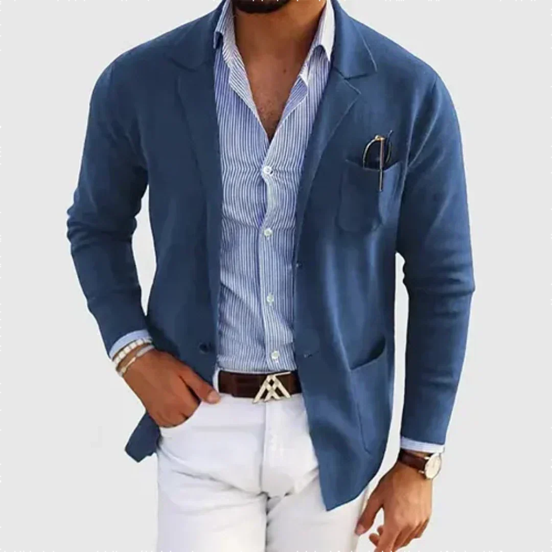 Blazer Uomo con Tasche Applicate Regular Fit - Brentozzi
