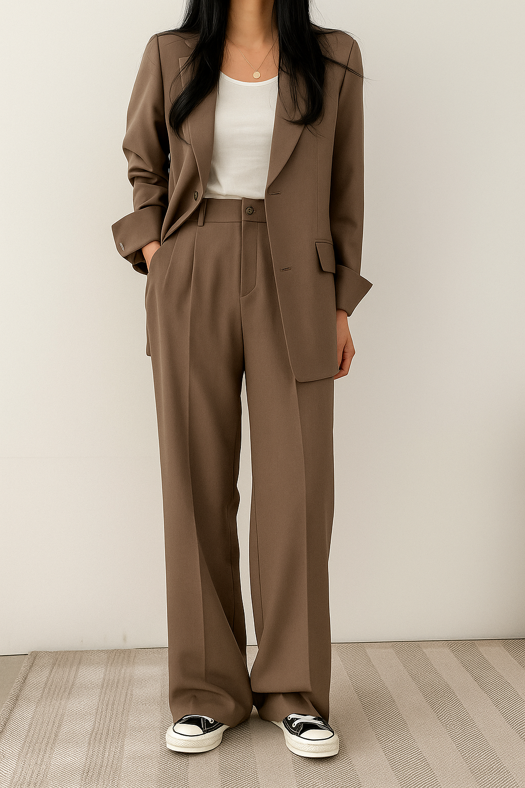 Completo Donna Blazer e Pantaloni Coordinati Elegante