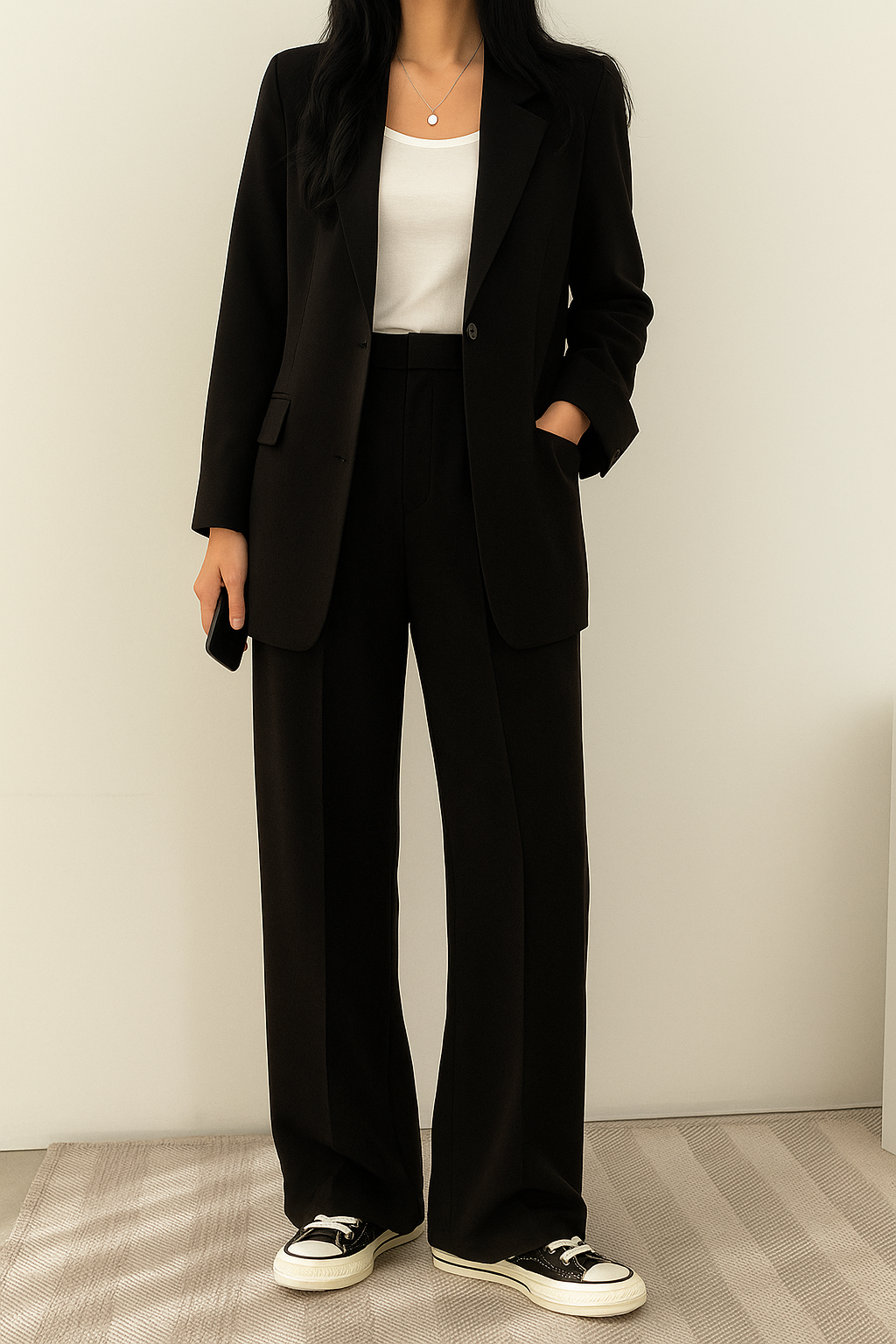 Completo Donna Blazer e Pantaloni Coordinati Elegante