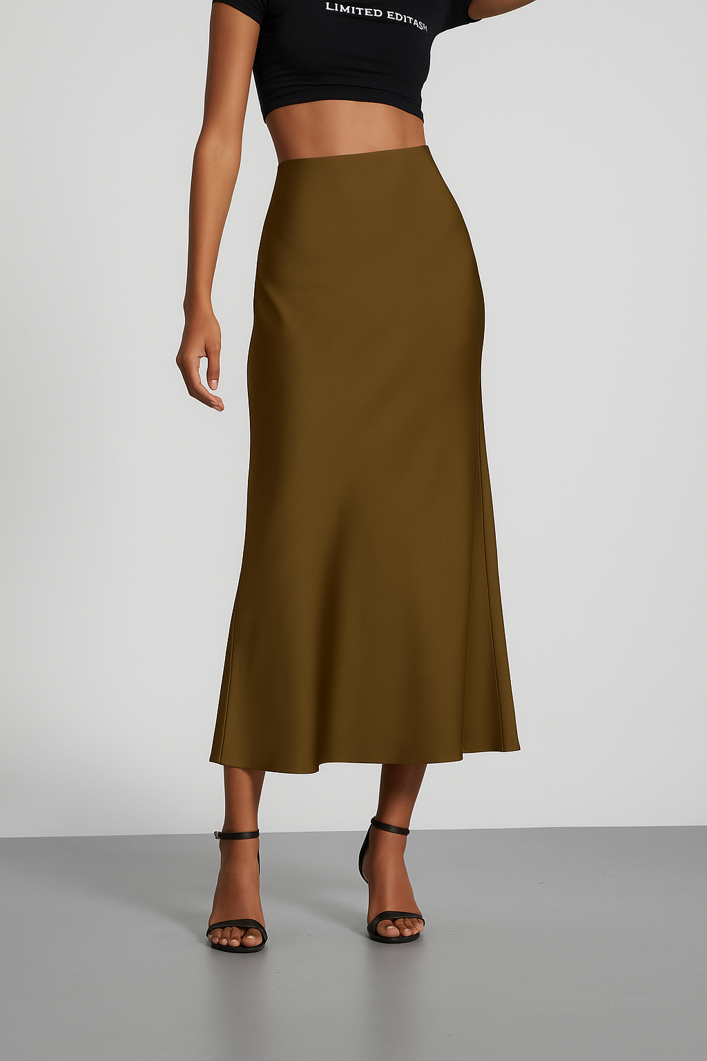 Gonna Maxi Donna con Superficie Strutturata