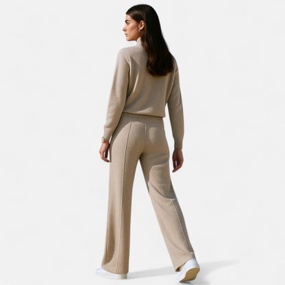 Pantaloni Donna in Tessuto Morbido Vestibilità Comoda