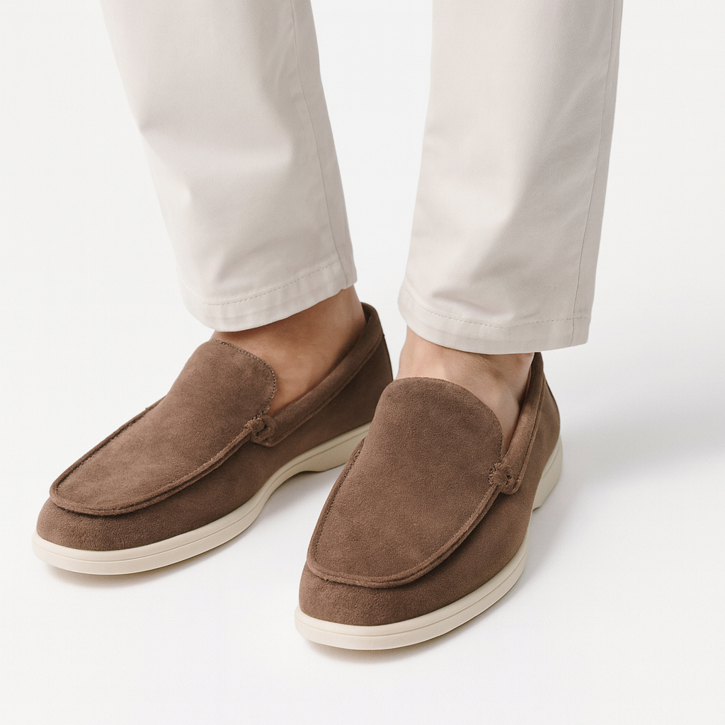 Scarpe Uomo Basse Pelle con Tomaia Aperta