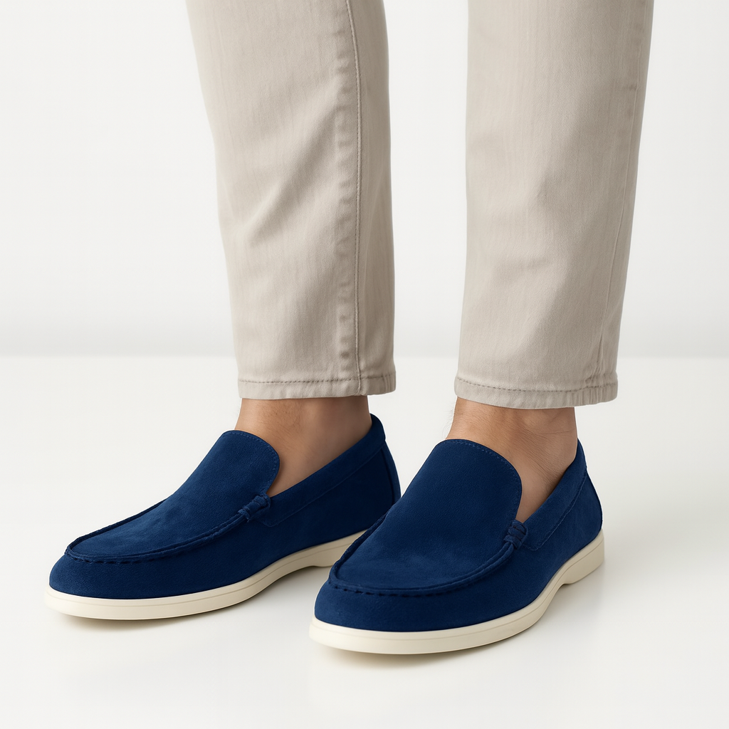 Scarpe Uomo Basse Pelle con Tomaia Aperta
