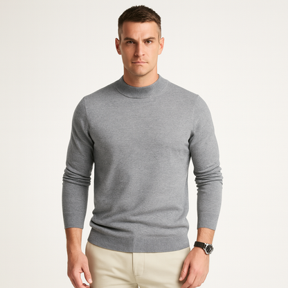 Maglione Uomo in Maglia Vestibilità Comoda Linee Semplici