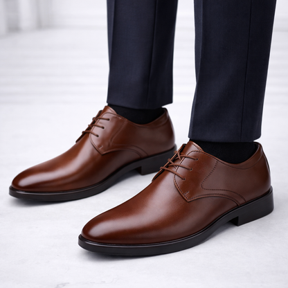 Scarpe Stringate Uomo Forma Chiusa Punta Definita