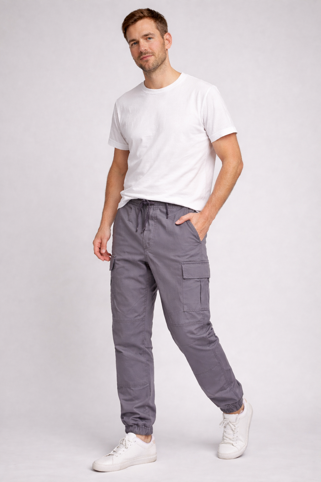 Pantaloni Cargo Uomo Estivi con Tasche Multiple