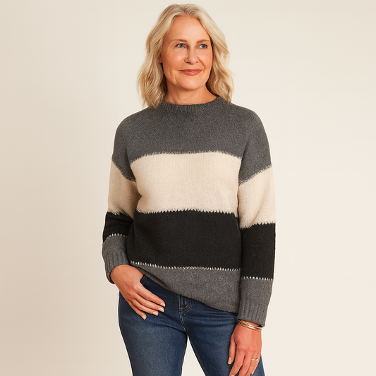 Maglione Donna in Maglia Calda Stile Moderno Manica Lunga - Brentozzi